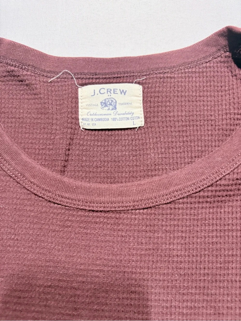 J. Crew waffle knit